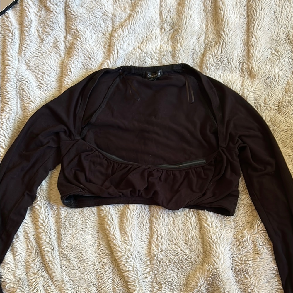 Black Long Sleeve Women's Top